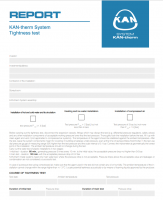 Report - KAN-therm System Tightness test
